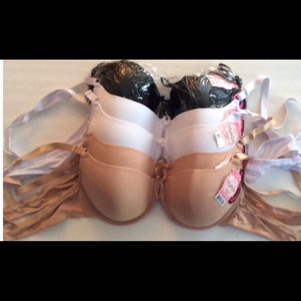 6 underwire bra’s Black Nude White NWT - Picture 2 of 4